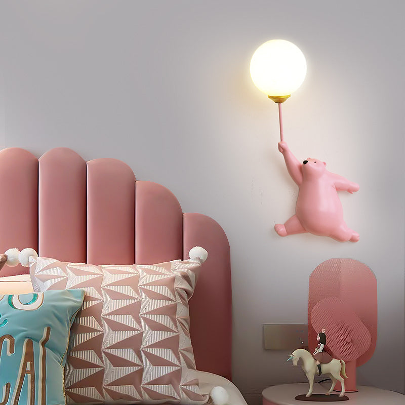 Børne Væglampe – Bedårende Bamse med Ballon Design Indoor Wall Lamp Tech Butik