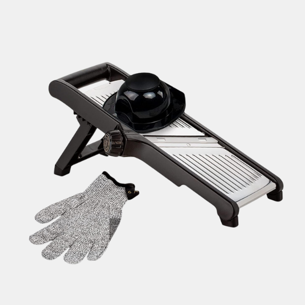 Premium Madskærer med Skærehandsker – Præcis, Sikker og Effektiv i Køkkenet ****Premium Foodsnijder met Snijbestendige Handschoenen Tech Butik