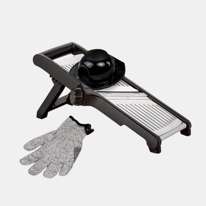 Premium Madskærer med Skærehandsker – Præcis, Sikker og Effektiv i Køkkenet ****Premium Foodsnijder met Snijbestendige Handschoenen Tech Butik