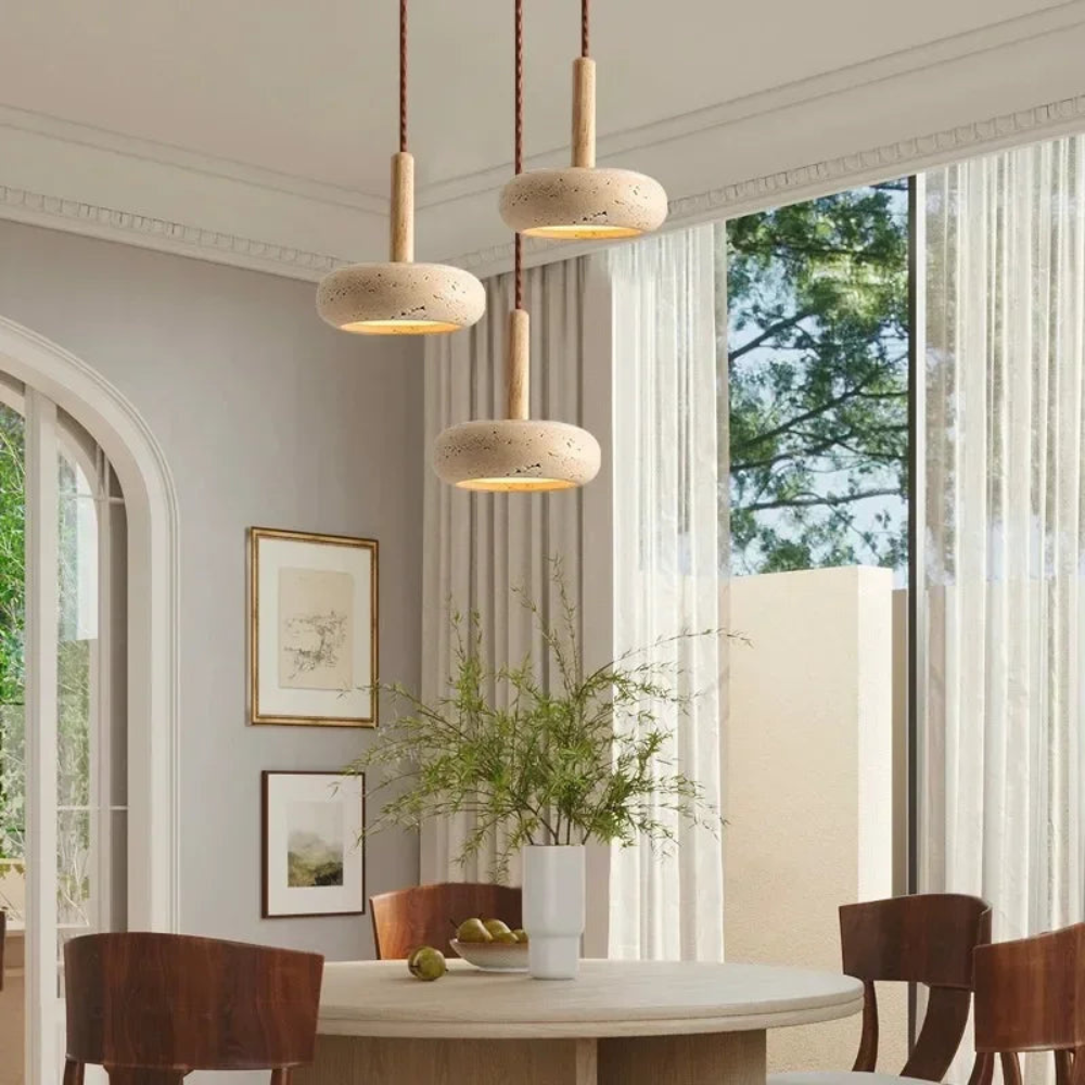 Minimalistisk Stenpendellampe – Stilfuldt Lys til Moderne Opholdsrum Pendant Lights Tech Butik