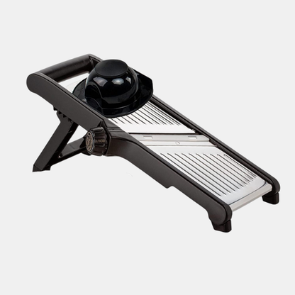 Premium Madskærer med Skærehandsker – Præcis, Sikker og Effektiv i Køkkenet ****Premium Foodsnijder met Snijbestendige Handschoenen Tech Butik Justerbar Mandolin Med Vaffelskærer