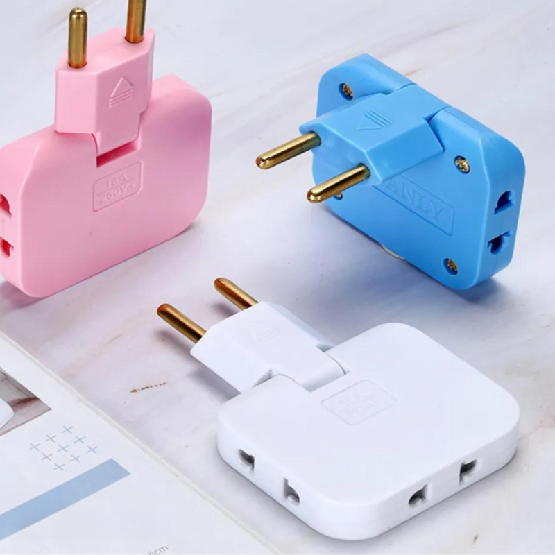 Kompakt og Elegant Stikdåse – Pladsbesparende Design til Hjem og Kontor Adapter Tech Butik Rosa