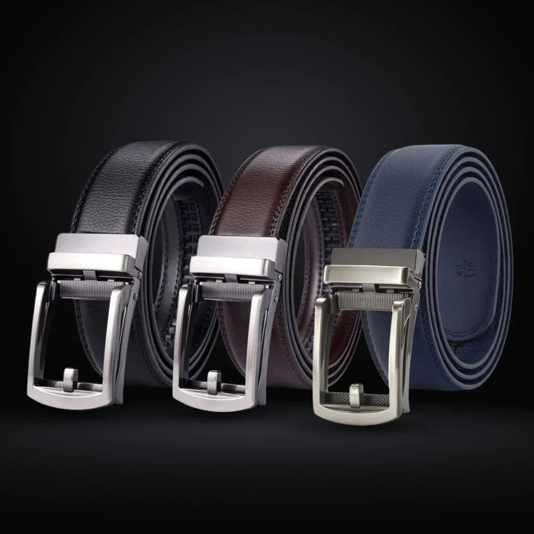 Herre Justerbart Læderbælte – Luksuriøs Pasform Uden Huller Men's Belt Tech Butik