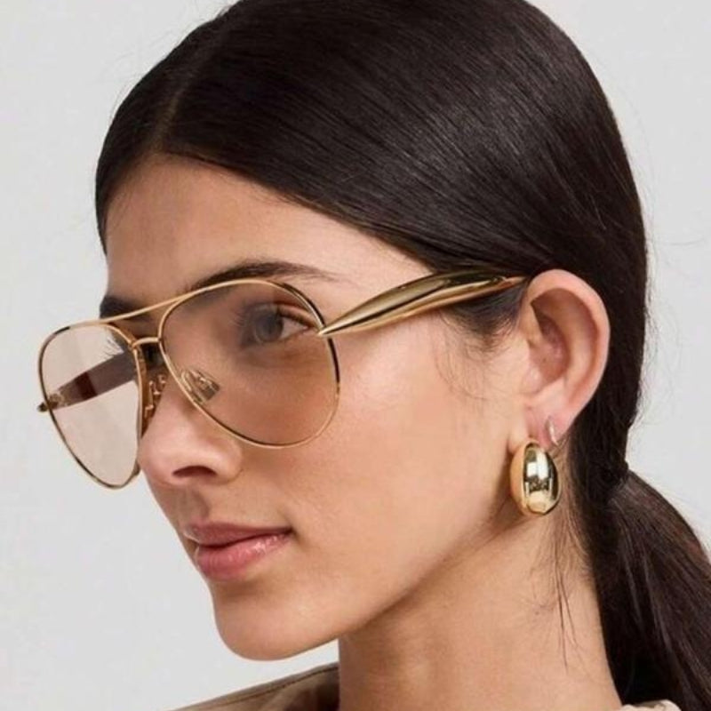 Vintage Metal Solbriller – Ikonisk Aviator-look med Vintage Flair Sunglasses Tech Butik