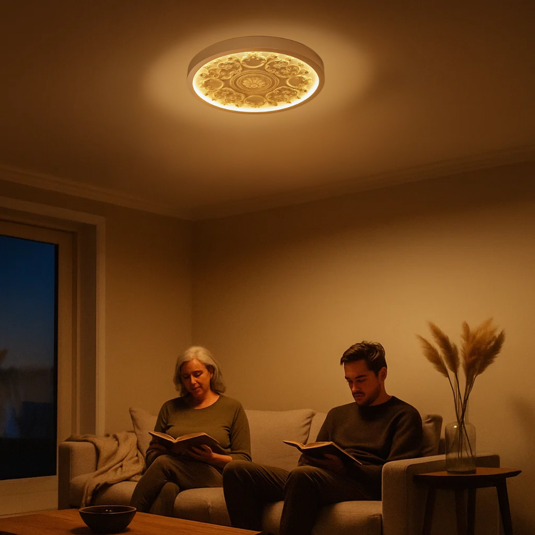 Moderne Loftlampe i Resin – Dæmpbar Elegance med Naturligt Resin Design Deckenleuchten Tech Butik