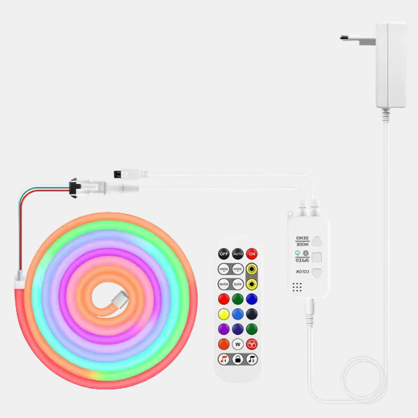 Minimalistisk Neon LED Reblys – Fleksibel Stemningsbelysning med Smart Kontrol String Lights Tech Butik