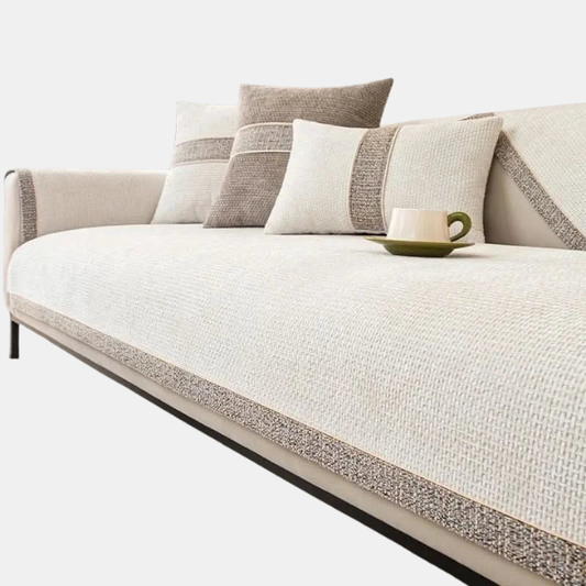 Elegant Sofabetræk i Hør – Stilfuld Beskyttelse og Komfort til Din Sofa Sofa Cover Tech Butik Hvid 70 x 70 cm