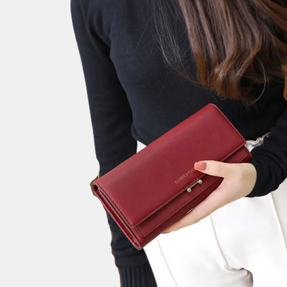 Elegant Multifunktionel Tegnebog – Stilfuld, Praktisk og Organiseret Wallet Tech Butik Bordeaux