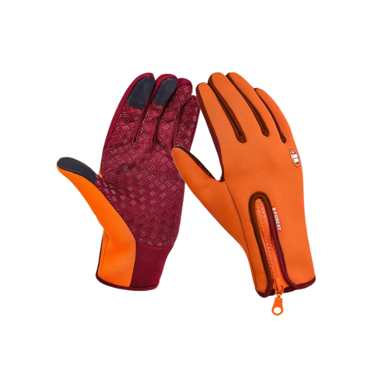 Vinterhandsker med Touchscreen – Vandtætte Fleecehandsker til Daglig Komfort Handsker & Vanter Tech Butik Orange S