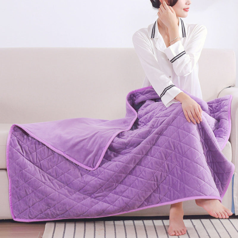 USB-opvarmet tæppe – Din bærbare varmeløsning Tæpper Tech Butik Lilla