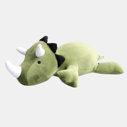 Vægtet Dinosaur Plyslegetøj – Blød, Beroligende og Perfekt til Kram #Verzwaarde Dinosaurus Knuffel - CuddleSaurus Tech Butik Grøn Triceratops 39.88 cm/15.7 tommer