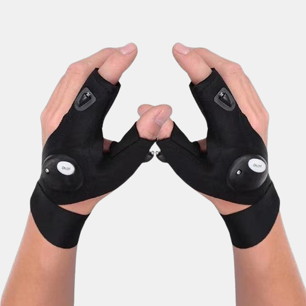 Lygtehandske – Handske med Indbygget LED-lys til Udendørs Brug Tech Butik Venstre og Højre