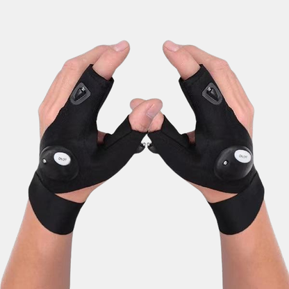 Lygtehandske – Handske med Indbygget LED-lys til Udendørs Brug Tech Butik Venstre og Højre