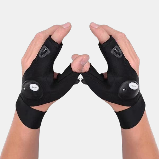 Lygtehandske – Handske med Indbygget LED-lys til Udendørs Brug Tech Butik Venstre og Højre