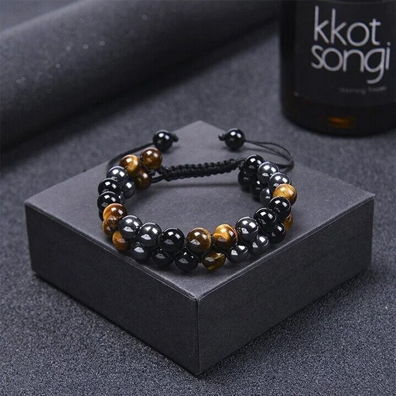 Luksuriøst Dobbeltlags Armbånd med ædelsten Bracelets Tech Butik