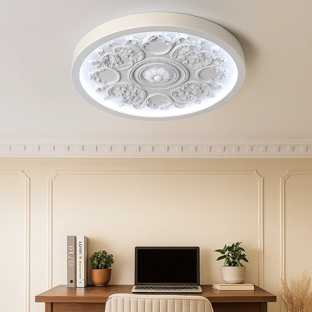Moderne Loftlampe i Resin – Dæmpbar Elegance med Naturligt Resin Design Deckenleuchten Tech Butik