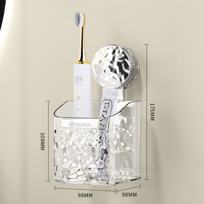 Badeværelseshylde med Sugekop – Nem Opbevaring uden Boring Bath Organizers Tech Butik Sølv / Lille