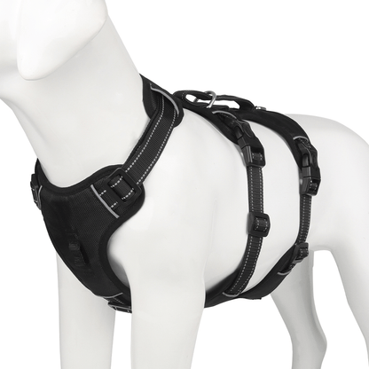 Anti-Pull Hundesele – Sikker og Komfortabel Grip til Hund på Gåturen Harnesses Tech Butik Sort S