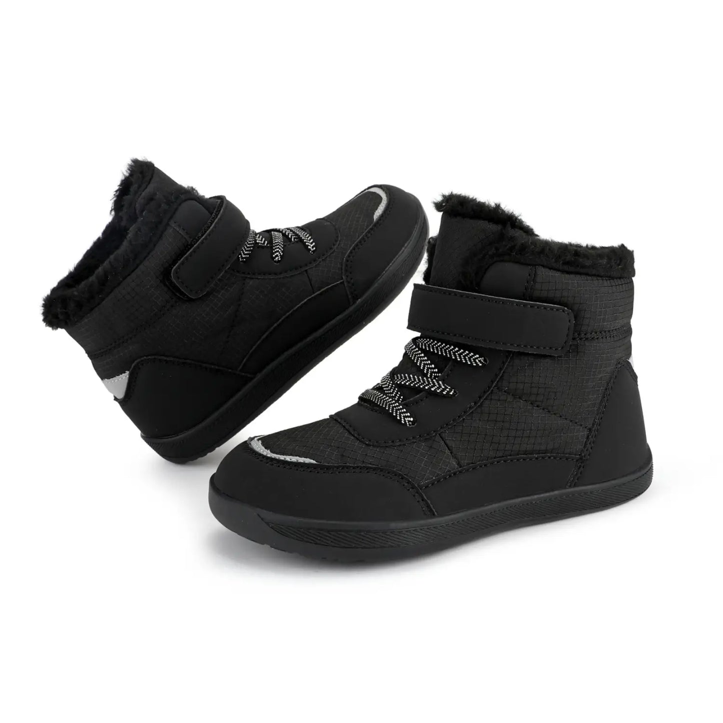 Børns Varm Barefoot Sko – Vandafvisende & Komfortable Til Aktiv Leg Shoes Tech Butik Sort 25 | 3 - 4 år