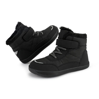 Børns Varm Barefoot Sko – Vandafvisende & Komfortable Til Aktiv Leg Shoes Tech Butik Sort 25 | 3 - 4 år
