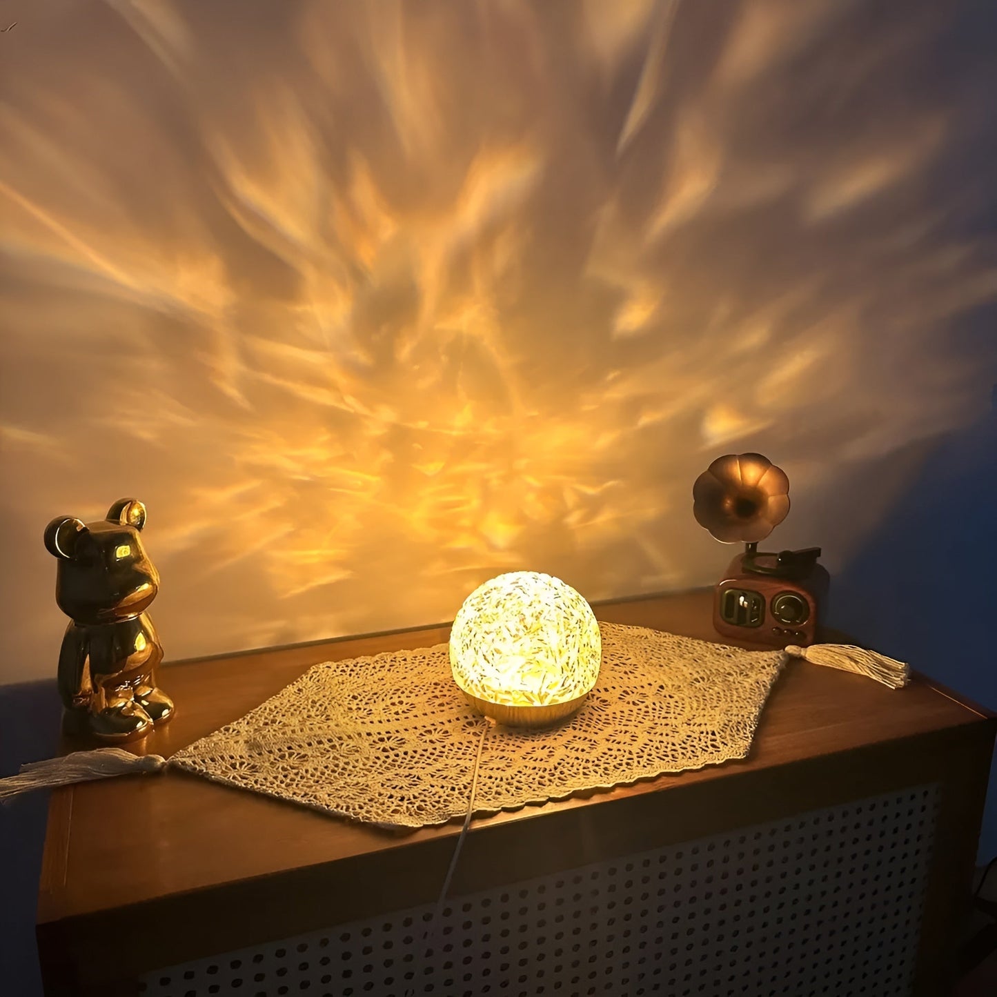 Beroligende Bølgeprojektion Bordlampe – Perfekt Stemningslys til Enhver Stue Table Lamp Tech Butik