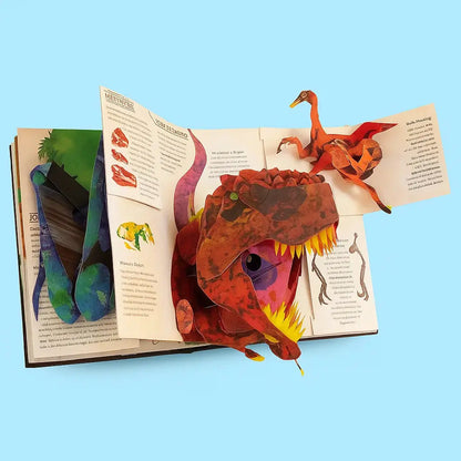 Interaktiv Dinosaur Pop-up Bog – Udforsk Jura-verdenen i 3D Media > Books > Non-Fiction Books > Pop-Up Books Tech Butik