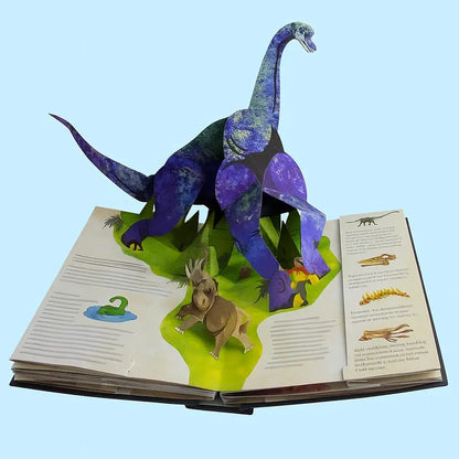 Interaktiv Dinosaur Pop-up Bog – Udforsk Jura-verdenen i 3D Media > Books > Non-Fiction Books > Pop-Up Books Tech Butik