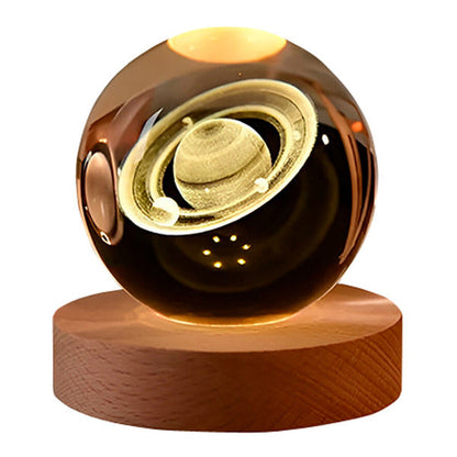 3D Astronomisk LED Kuglelampe Lamp Tech Butik B