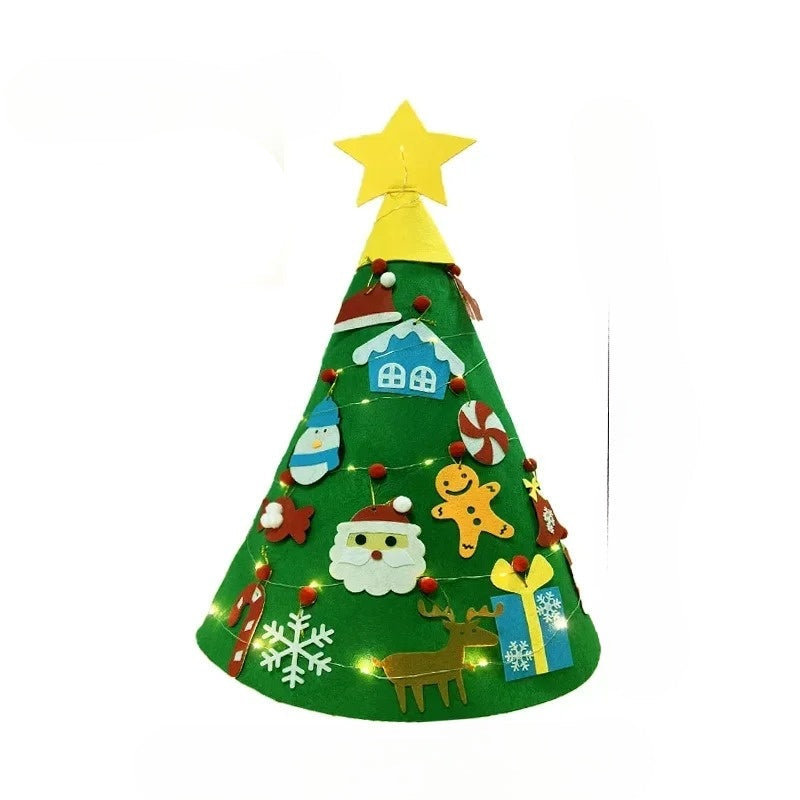 3D DIY Julemand Dekoration - Farverig Julepynt til Indendørs Brug Sæsonbestemte dekorationer Tech Butik 3D-26st med 500cm lys