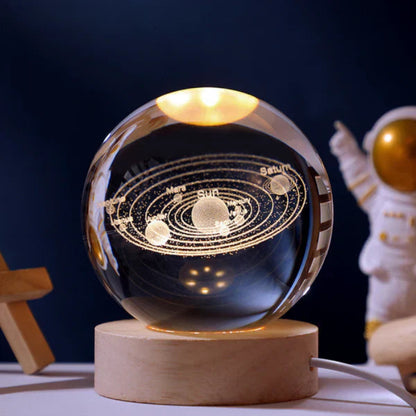 3D Galakse LED Kuglelampe til Rum med Stjernehimmel-Stemning Lamp Tech Butik Solsystemet
