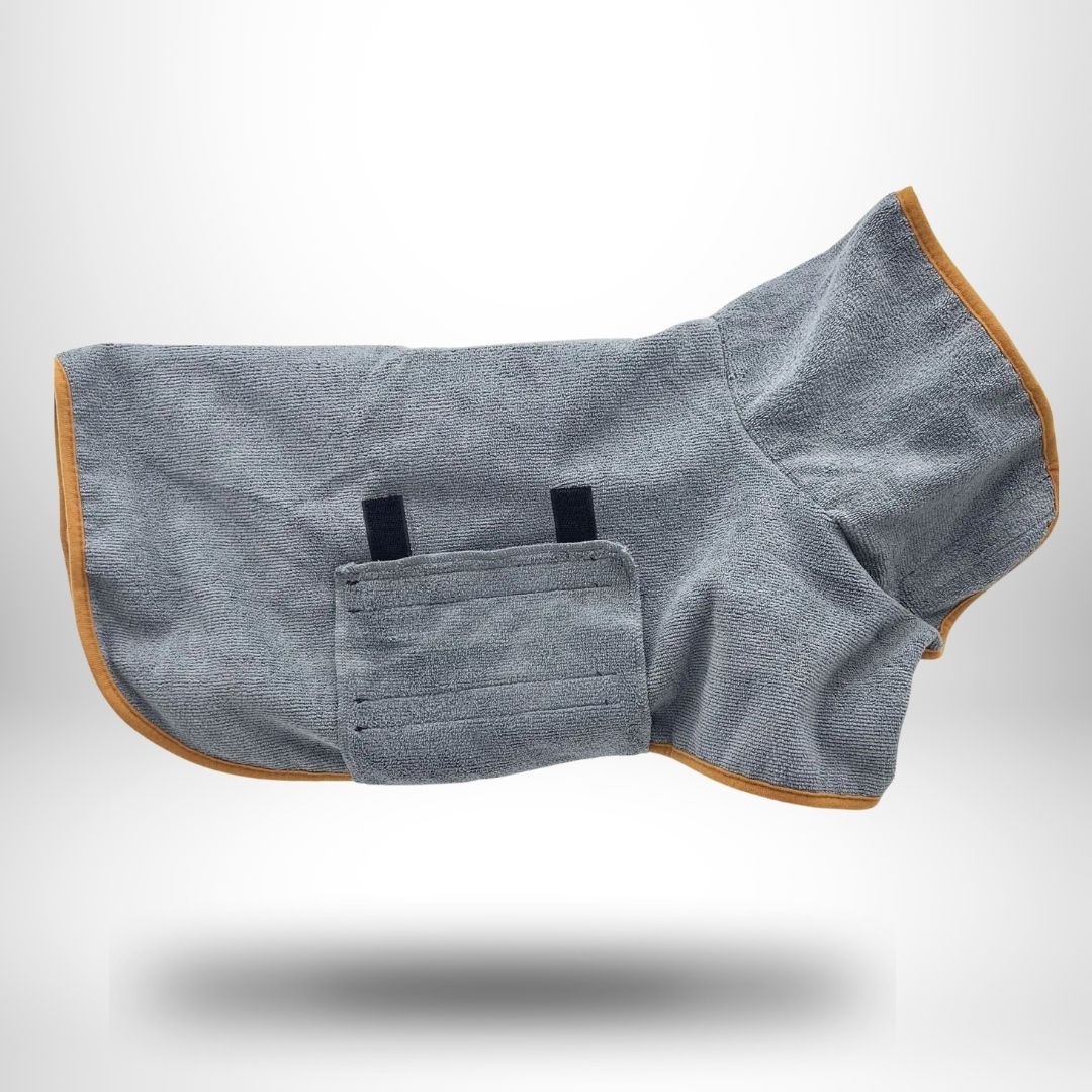 Ultra-Absorberende Hundevest – Hygget Badekåbe til Pleje Efter Badet Pets Tech Butik Grå XS