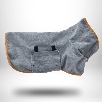 Ultra-Absorberende Hundevest – Hygget Badekåbe til Pleje Efter Badet Pets Tech Butik Grå XS