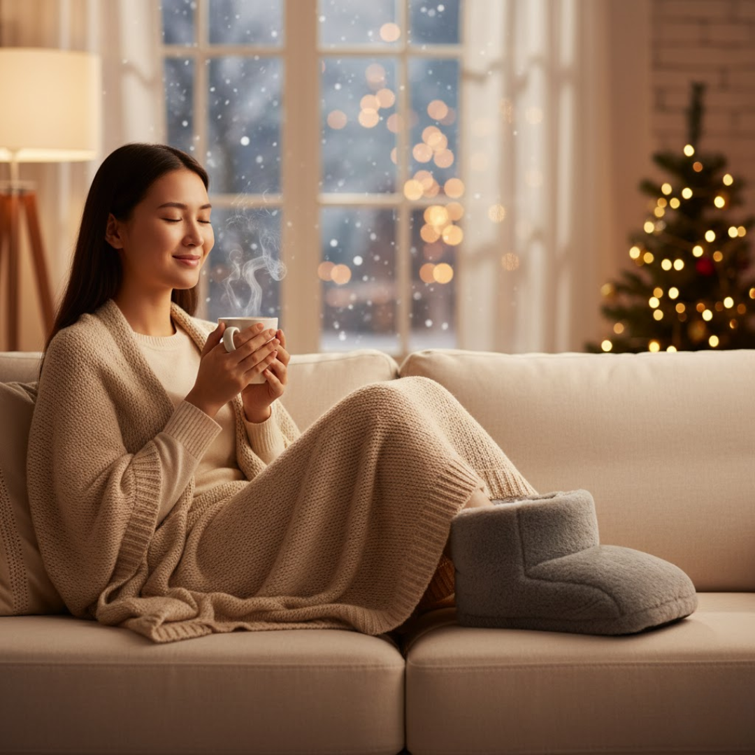 Trådløs Elektrisk Fodvarmer – Bærbar og Hyggelig Varme til Kolde Dage Home Tech Butik