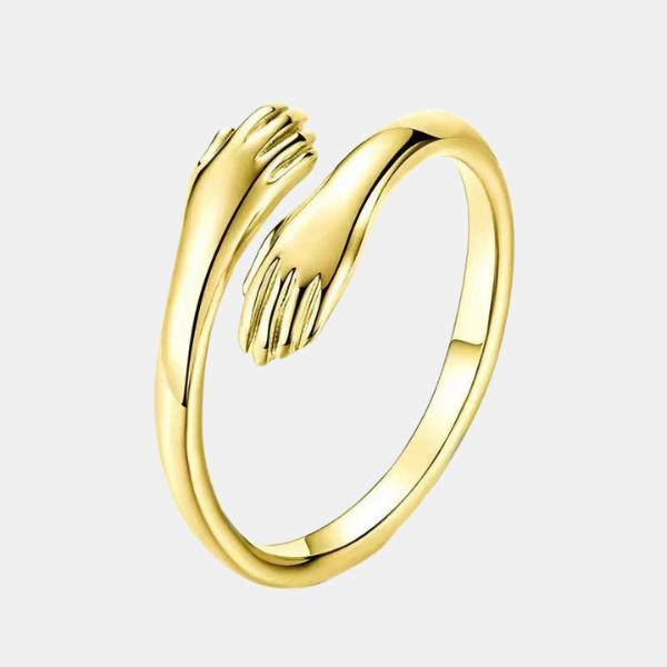 Klemring – Justerbar Ring med Symbolsk Design og Følelsesmæssig Betydning sandsberg20260627 Tech Butik Klassisk med kort (Guld)