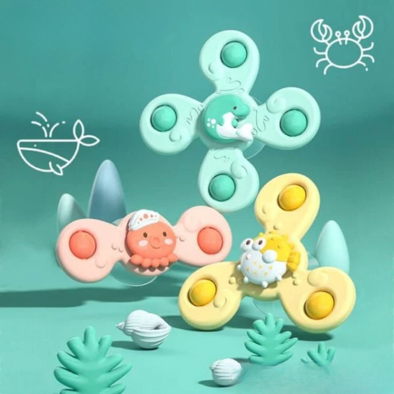 Fascinerende Roterende Babylegetøj til Sjov og Udvikling Spillemænd til spædbørn Tech Butik HAVDYR ( 3 STK )