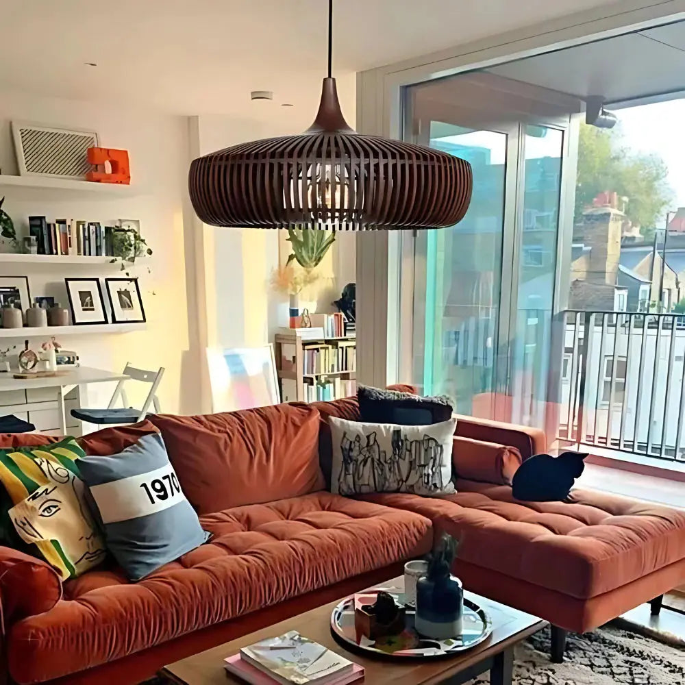 Træpendellampe – Minimalistisk belysning og skandinavisk varme Ceiling lamp Tech Butik