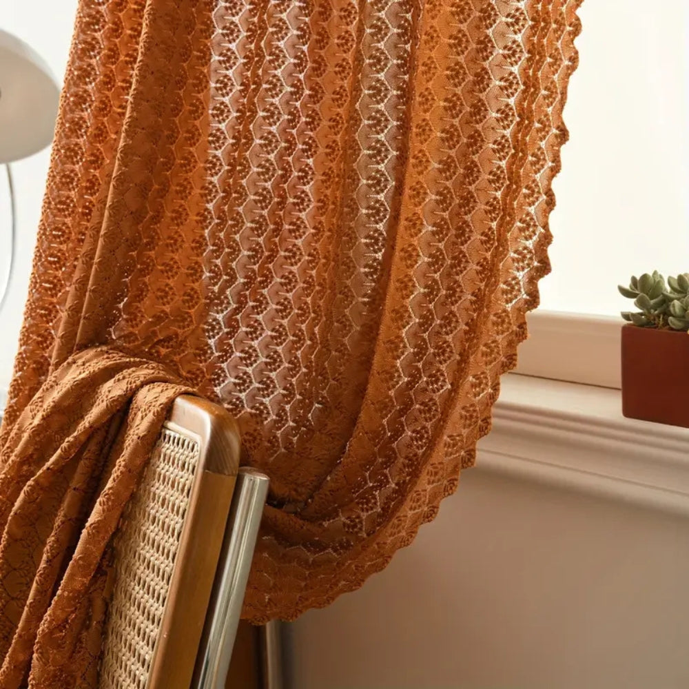 Elegant Boho Hæklet Gardin – Håndlavede Kunstneriske Gardiner til en Hyggelig, Vintage Stemning Curtains Tech Butik