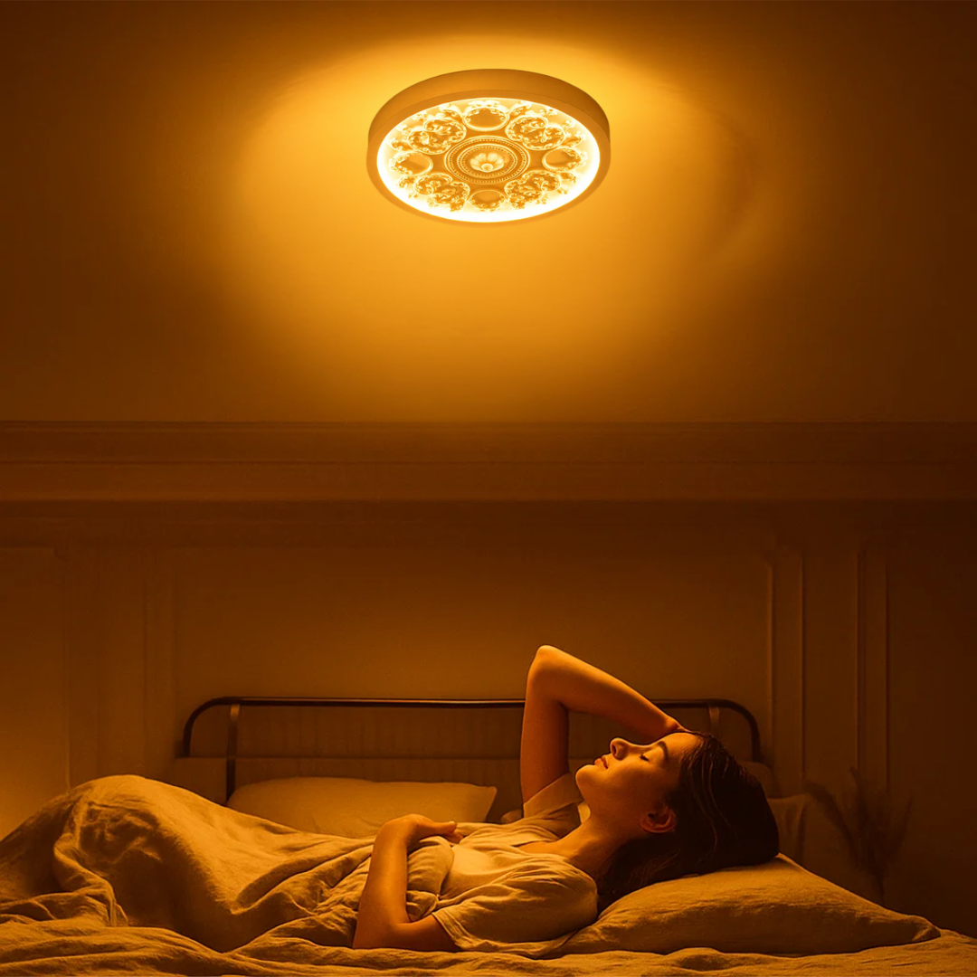 Moderne Loftlampe i Resin – Dæmpbar Elegance med Naturligt Resin Design Deckenleuchten Tech Butik