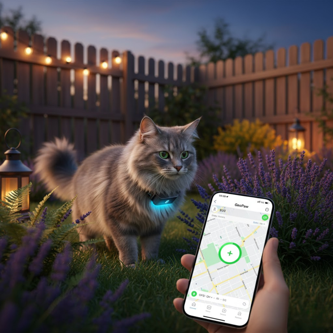 Holdbar Vandtæt GPS Halsbånd – Smart og Pålidelig Lokalisering af Dit Kæledyr Pets Tech Butik