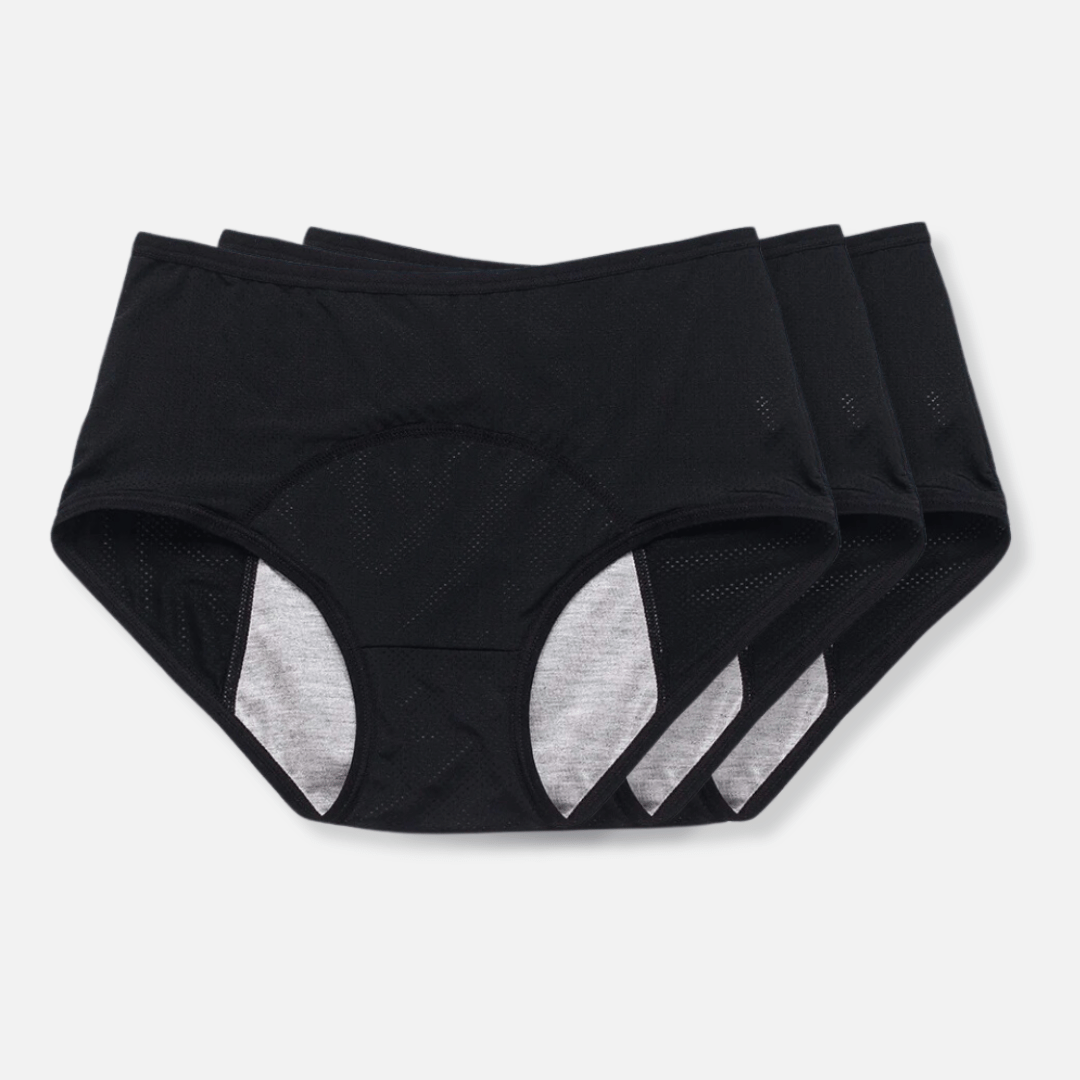 Dameundertøj – Lækagesikker Beskyttelse med Hverdags Elegance Underwear Tech Butik Sort XXS 3-Pack