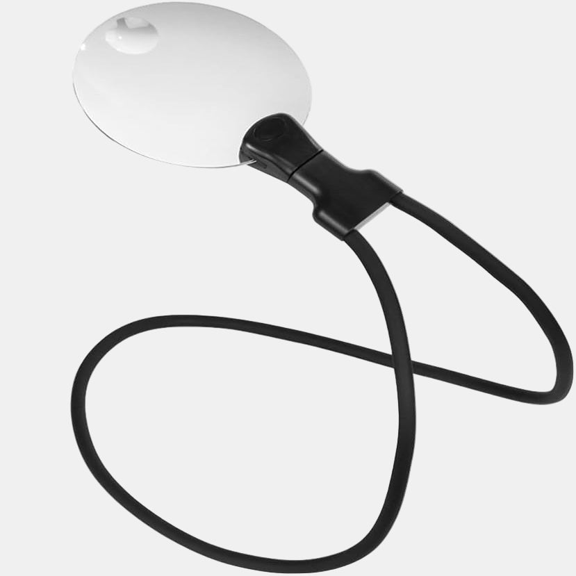 Justerbart Forstørrelsesglas – 5X Forstørrelse for Håndfri Klarhed og Præcision Home Tech Butik Sort