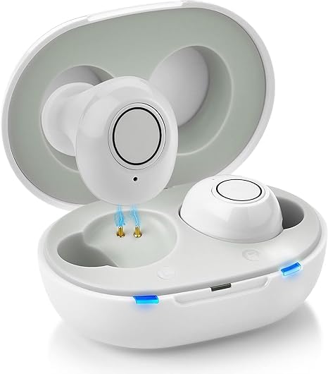 Diskrete Bluetooth Ørepropper – Genopladelige Høreapparater med App-styring og Komfortabel Lyd Gadgets Tech Butik