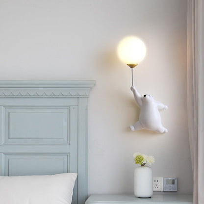 Børne Væglampe – Bedårende Bamse med Ballon Design Indoor Wall Lamp Tech Butik