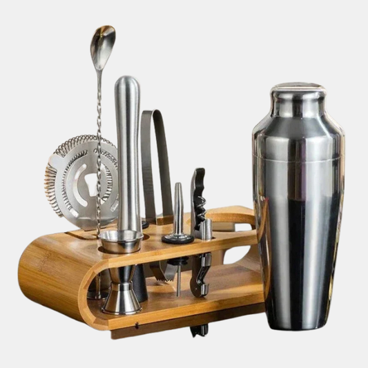 Cocktail Sæt i Rustfrit Stål – Elegant Barudstyr til Hjemmet Cutlery & Tableware Tech Butik Sølv