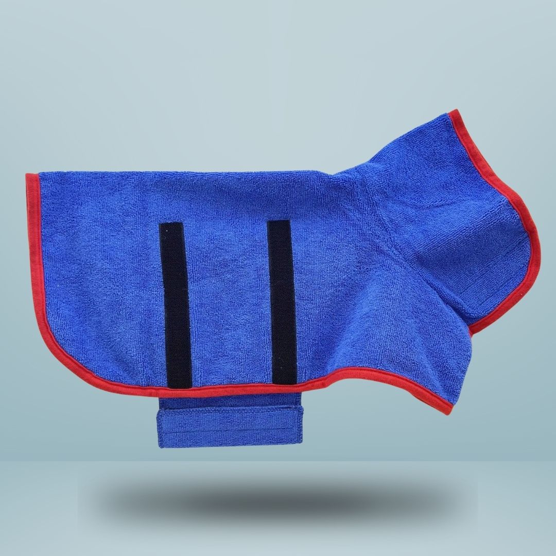 Ultra-Absorberende Hundevest – Hygget Badekåbe til Pleje Efter Badet Pets Tech Butik Blå XS