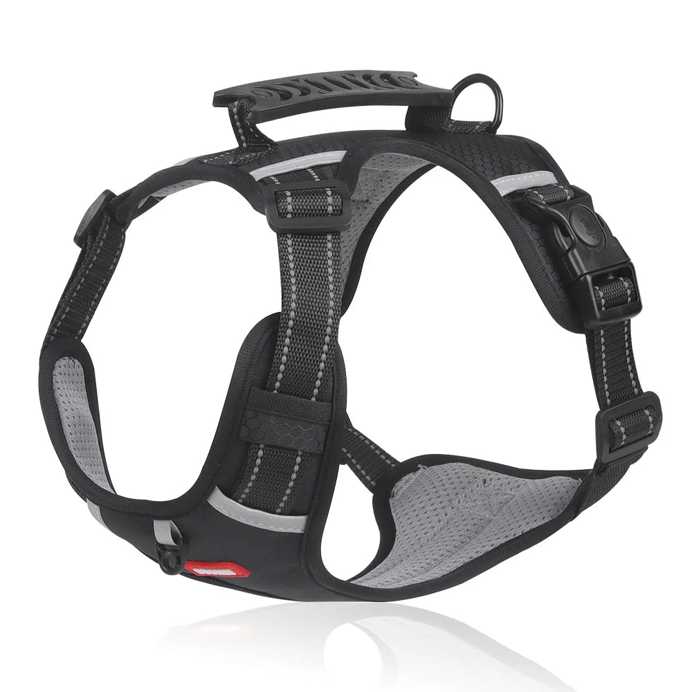 Justerbar hundesele – holdbar & skånsom støtte til hunde Harnesses Tech Butik Sort XS (2.5-5 KG)