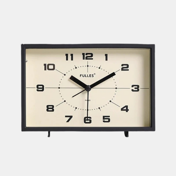 Retro Vækkeur – Støjsvagt, Tydeligt og Elegant til Daglig Brug Alarm Clocks Tech Butik Sort