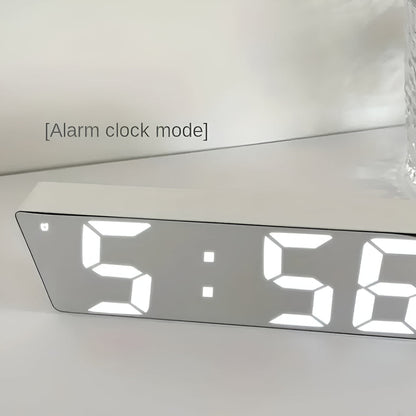 Digital LED Spejl Vækkeur – Elegant Ur med Klar Skærm og Smarte Funktioner Clocks Tech Butik