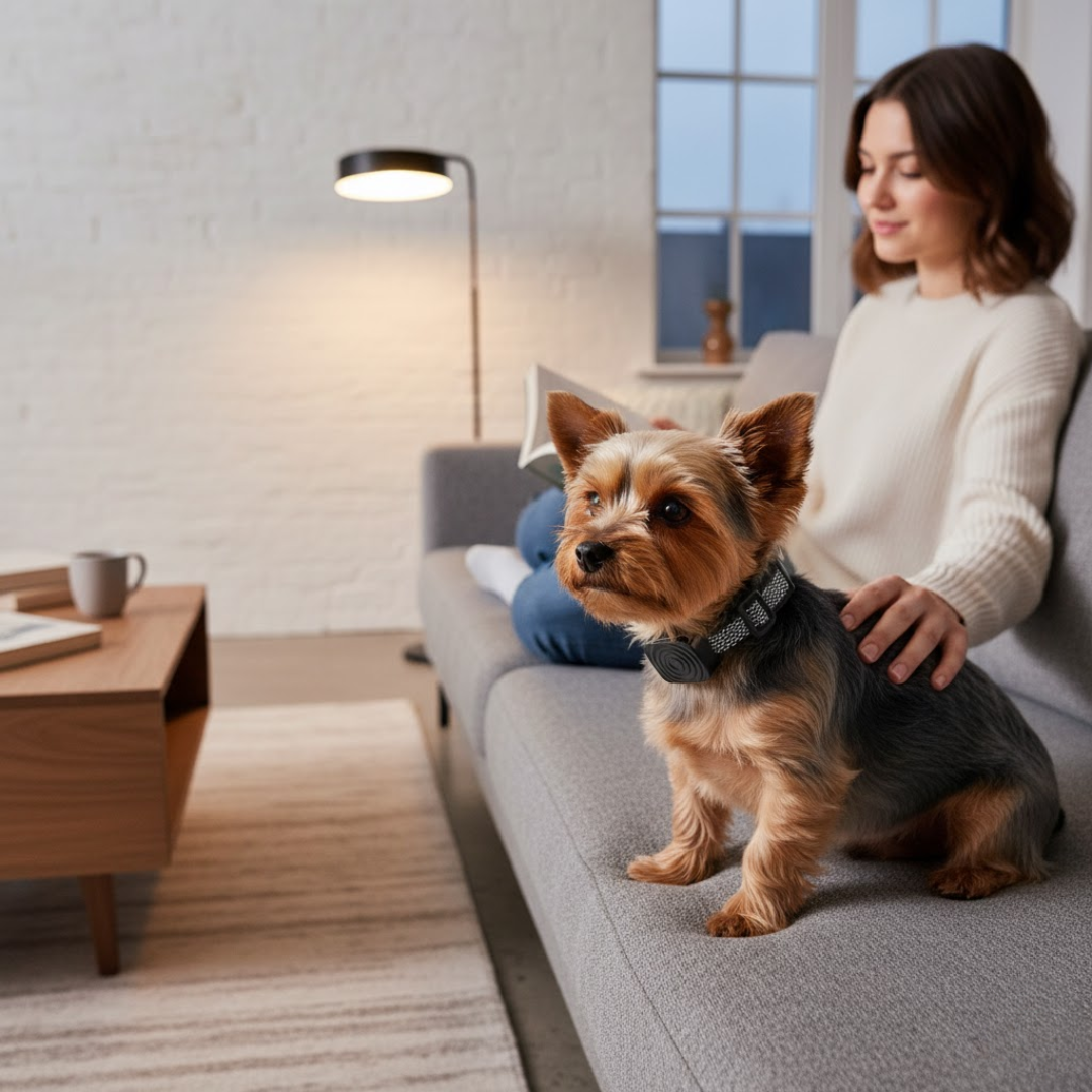 Træningshundehalsbånd – Effektiv og Komfortabel Gø-kontrol til Små Hunde Collar Tech Butik