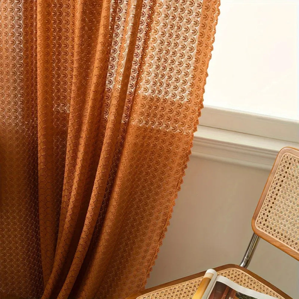 Elegant Boho Hæklet Gardin – Håndlavede Kunstneriske Gardiner til en Hyggelig, Vintage Stemning Curtains Tech Butik